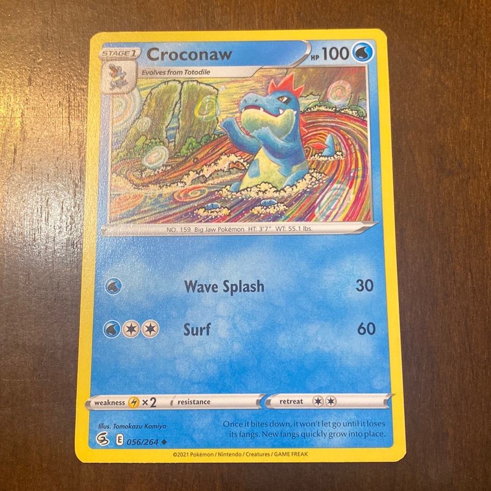 👗👗👗 Crocconaw Pokémon Card 100 👗👗👗